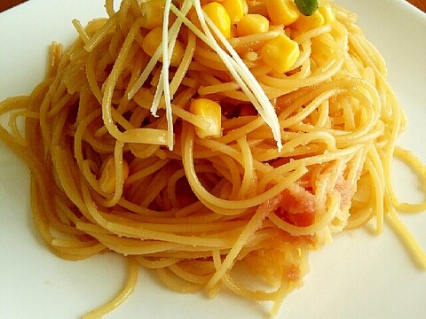 簡単♪フライパン一つで食欲出る明太子和風パスタ♪